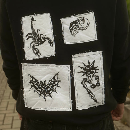 Basic Hoodie with Patches