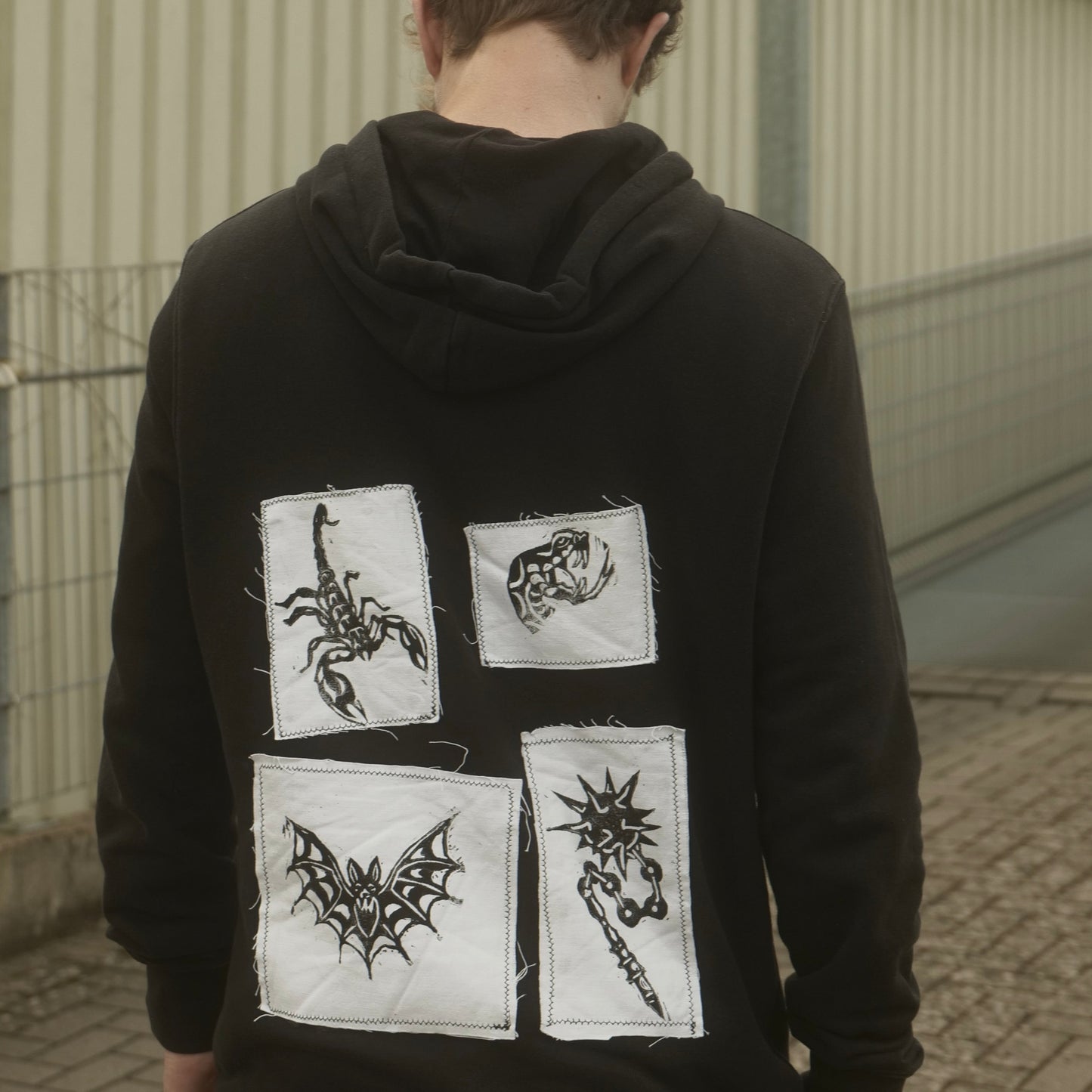 Basic Hoodie with Patches