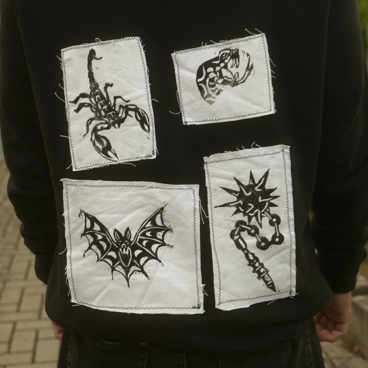 Basic Hoodie with Patches